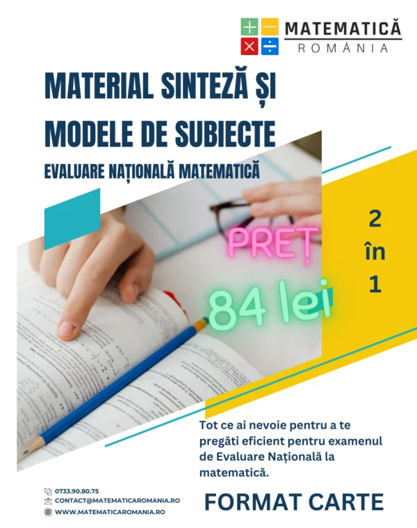 Sinteză Evaluarea Națională CARTE