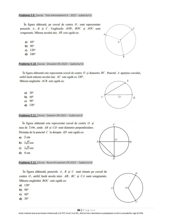 culegere evaluarea nationala matematica