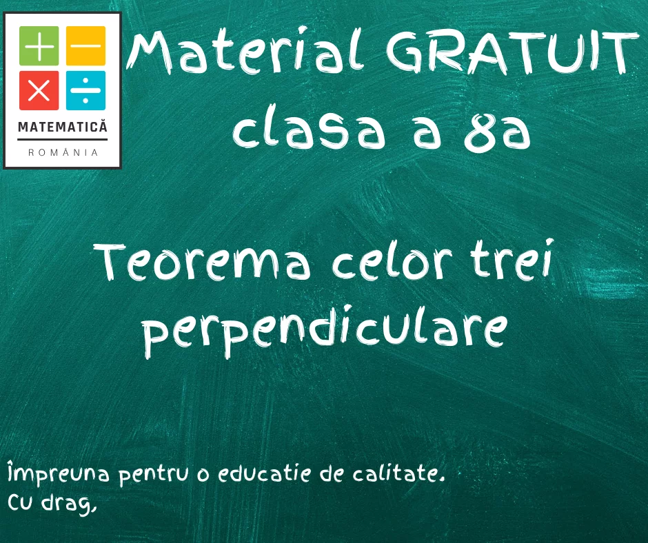 Teorema celor trei perpendiculare